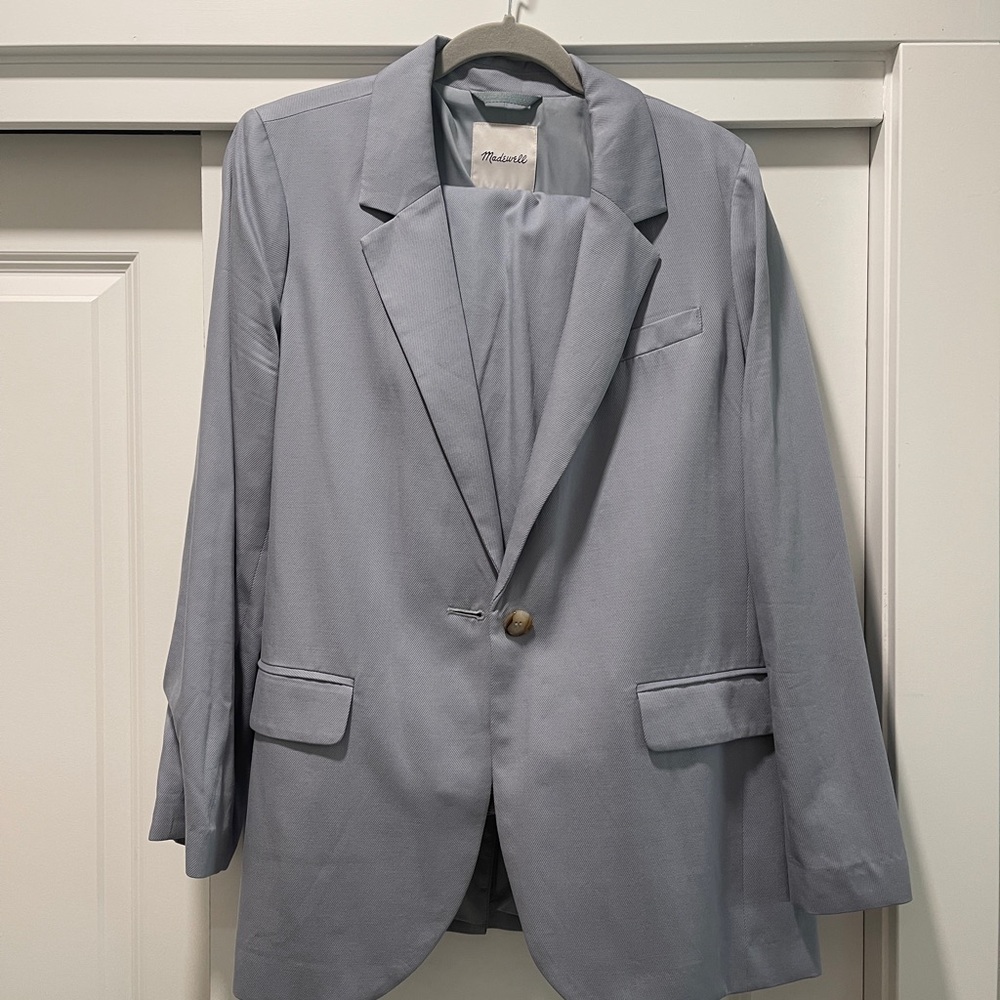 Madewell Classic Gray Blazer and matching suit pants